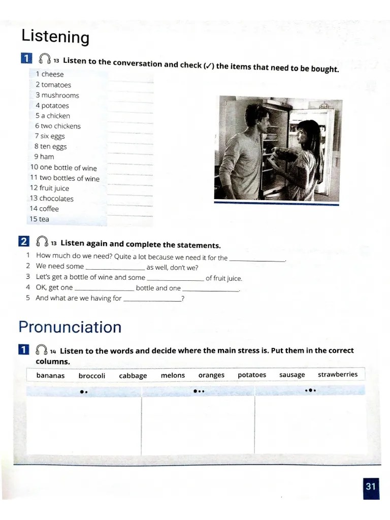 Listening Worksheet Unit 7 | PDF