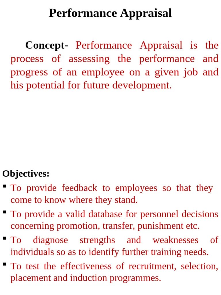 Performance Appraisal & Performance Management | PDF