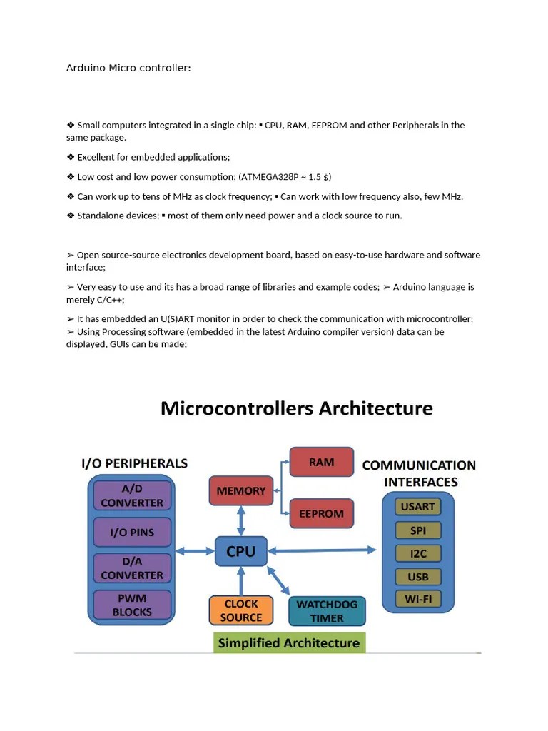 Arduino Micro Controller | PDF | Computers