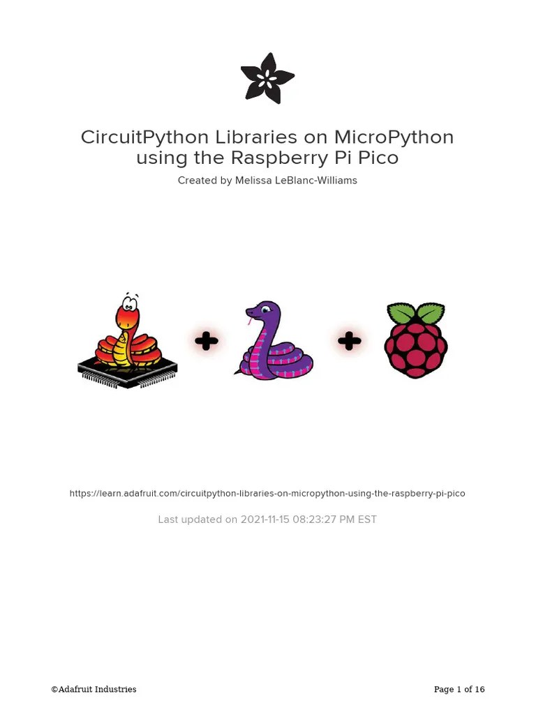 Circuitpython Libraries On Micropython | PDF