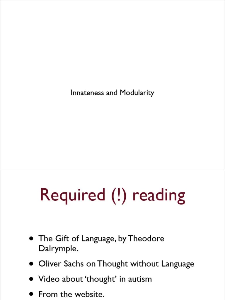 Language - Cognitive Science | PDF