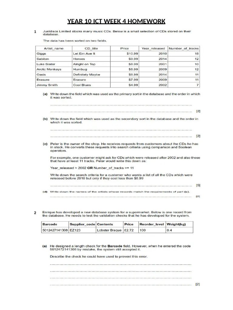 Week 4 Homework | PDF