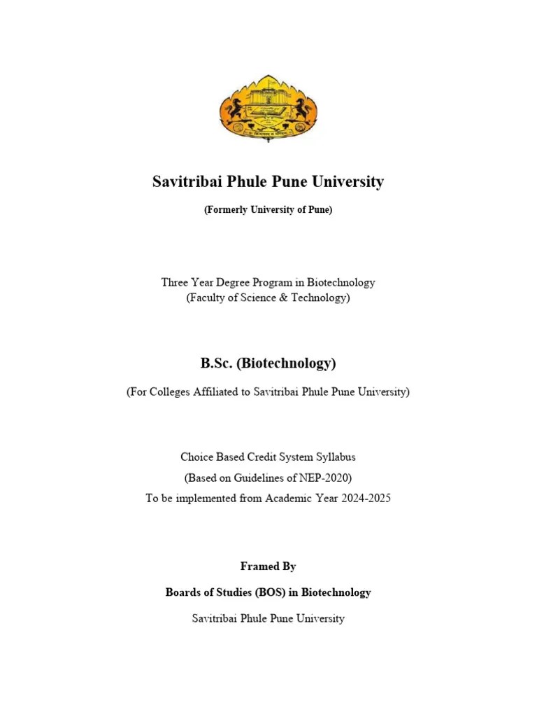 Biotechnology Syllabus 24 New-1 | PDF