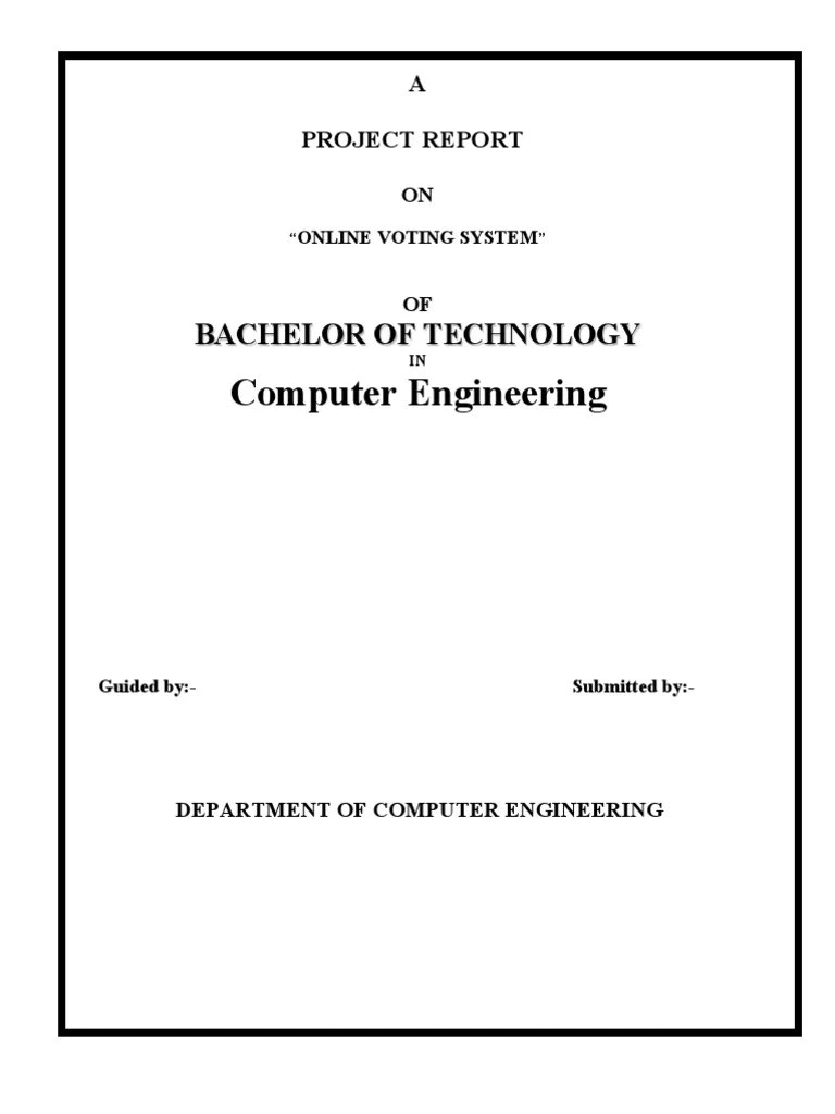 Online Voting System | PDF | Feasibility Study | Databases