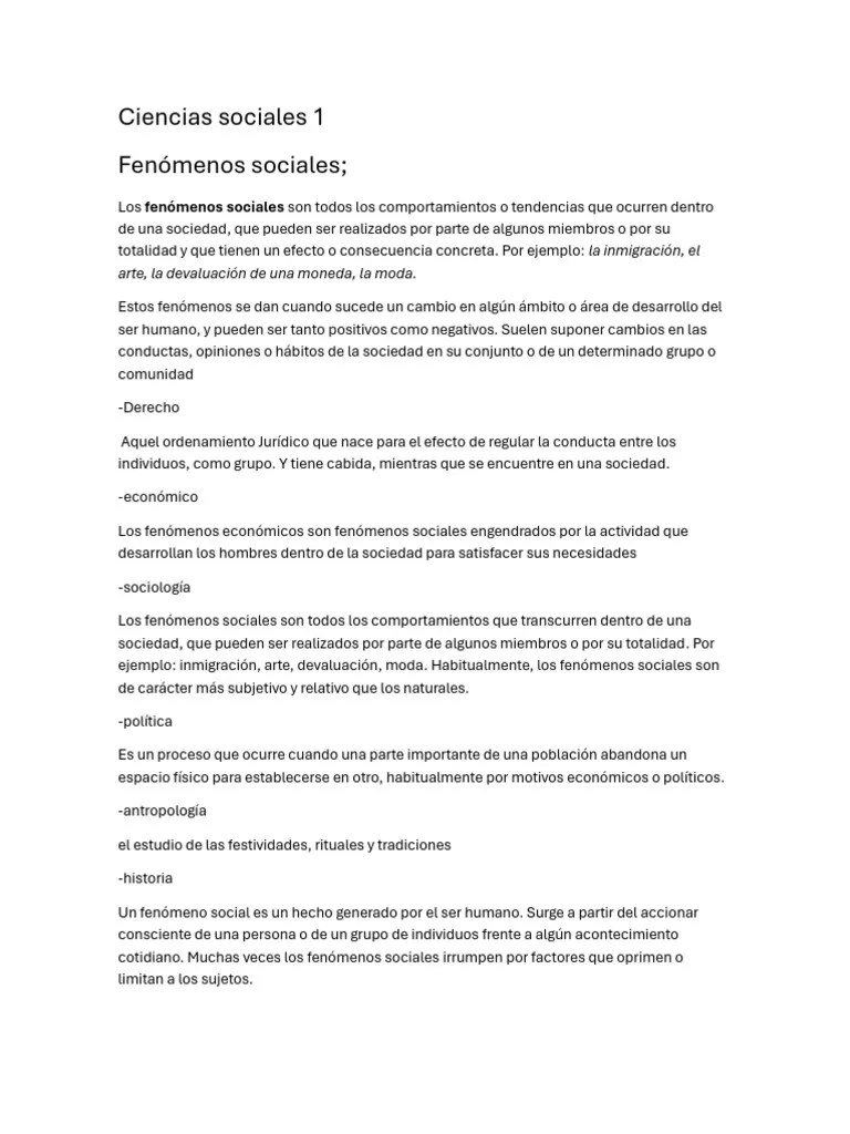 Ciencias Sociales 1 | PDF
