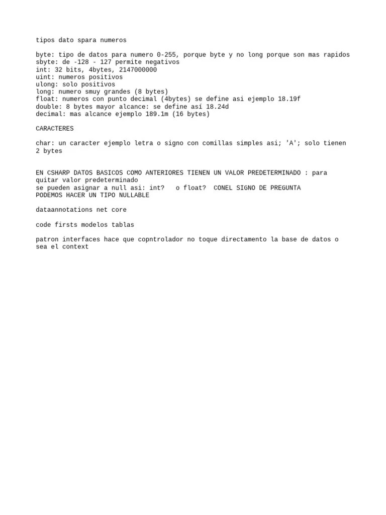 CSHARP FUNDAMENTOS | PDF