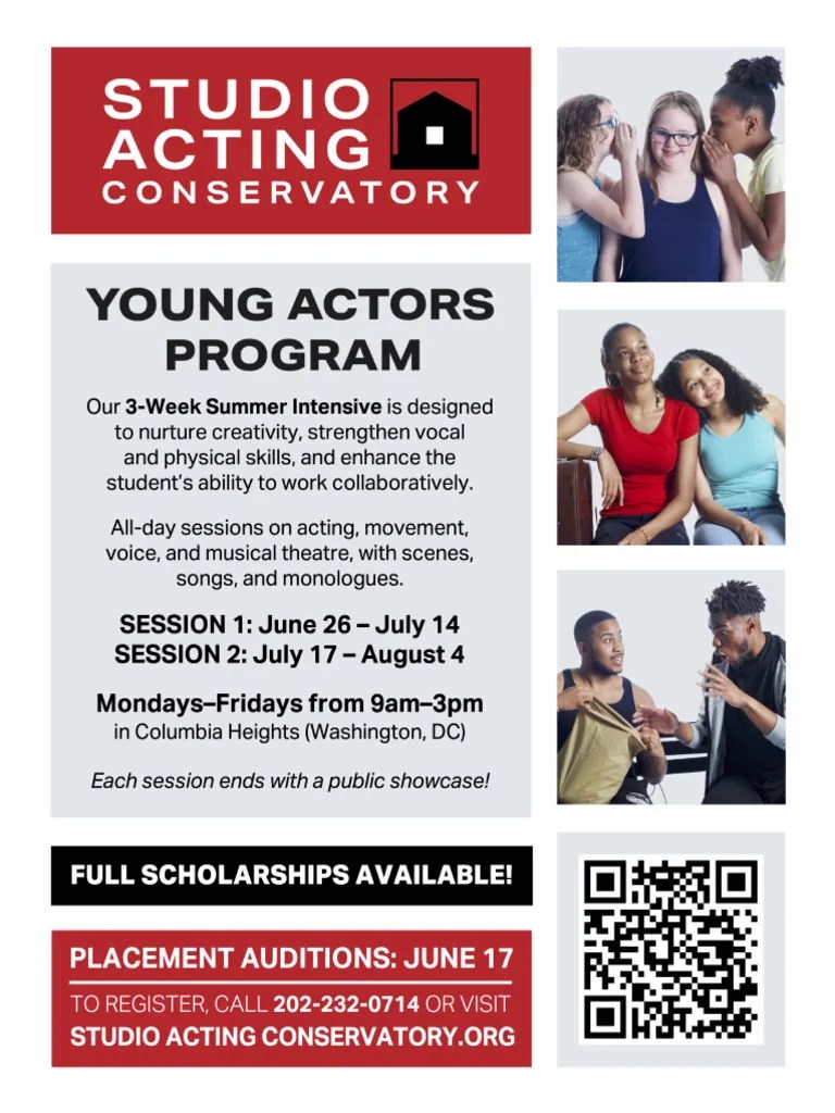 Young Actors Summer 2023 Flyer | PDF