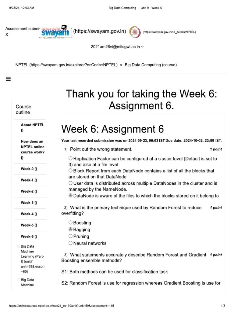 Big Data Computing Week 6 | PDF