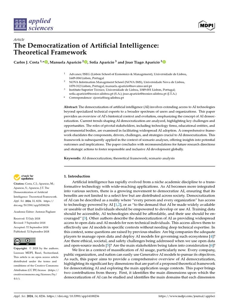 The Democratization Of Artificial Intelligence | PDF