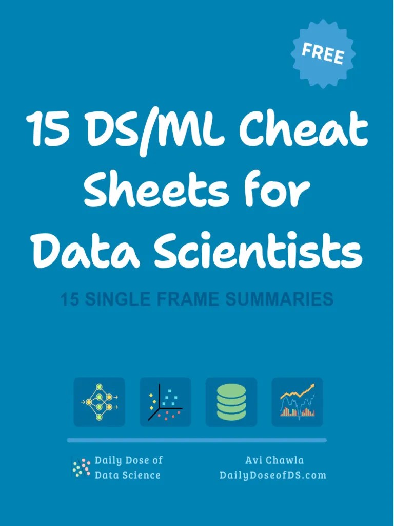 Data Science And Machine Learning Cheat Sheets | PDF