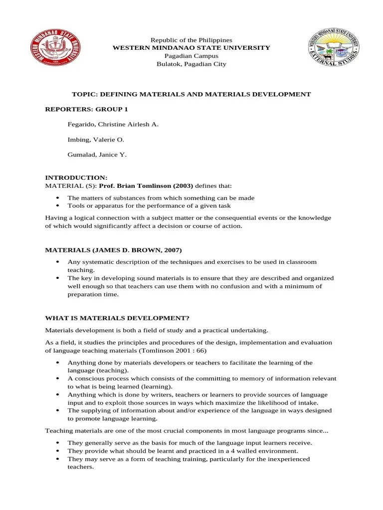 Language Learning Materials Development Compilation | PDF