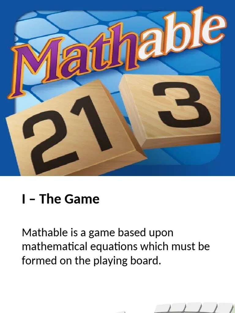 Mathable Game Mechanics Pdf