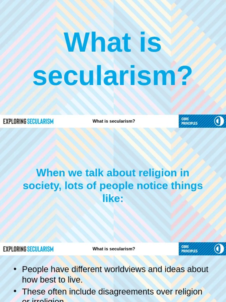 101 Presentation What Is Secularism Pdf