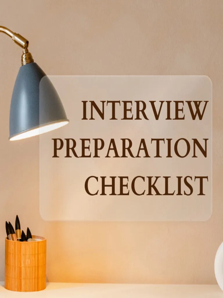 Interview Preparation Checklist 1677576410 | PDF
