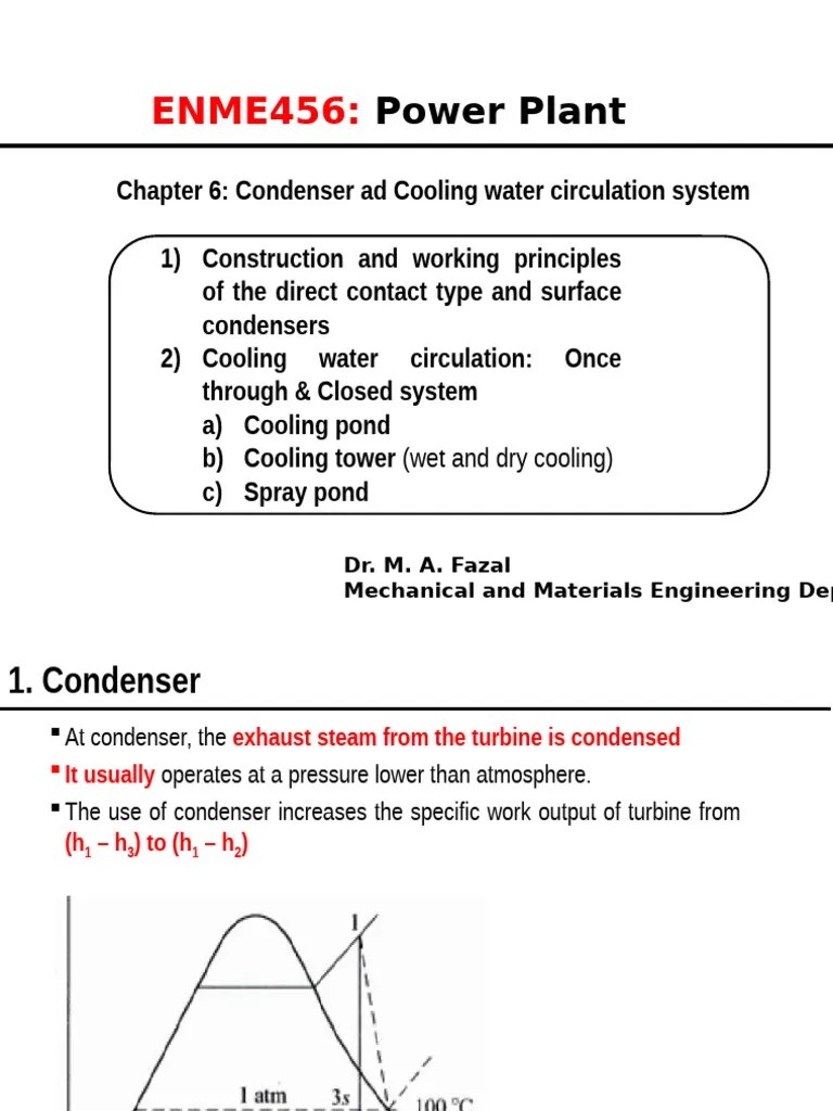 CH6 - Condenser And Cooling Water Circulation System | PDF