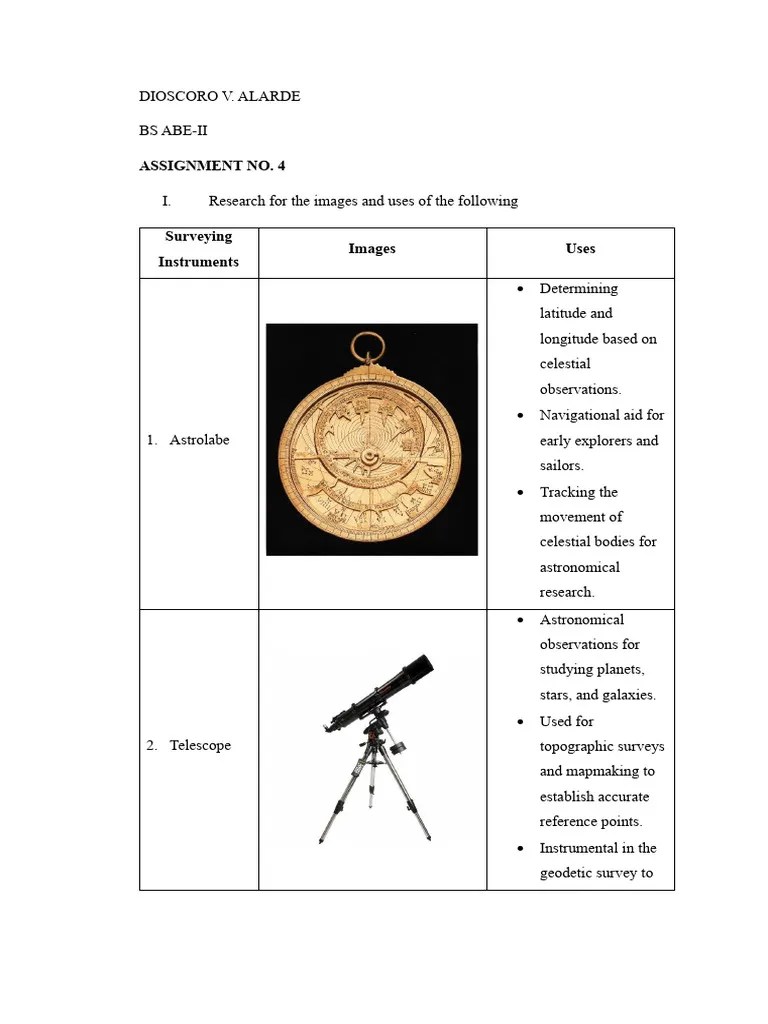 Assignment 4 | PDF | Surveying | Latitude