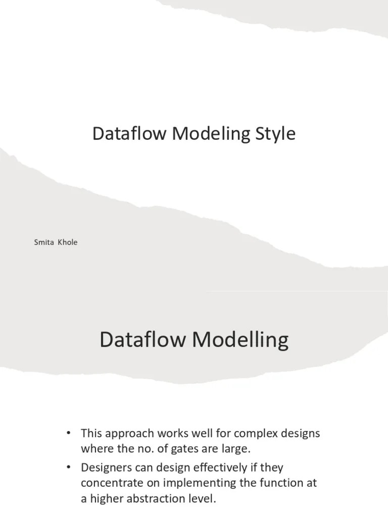 Dataflow Modeling | PDF