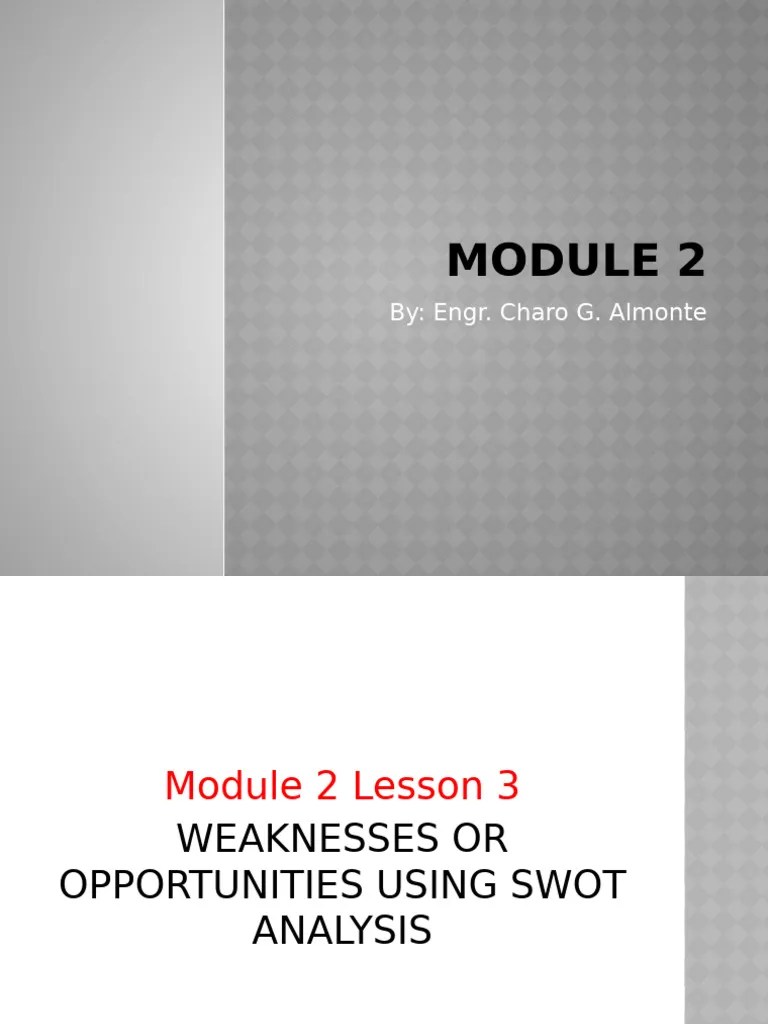 Module 2 Lesson3 | PDF