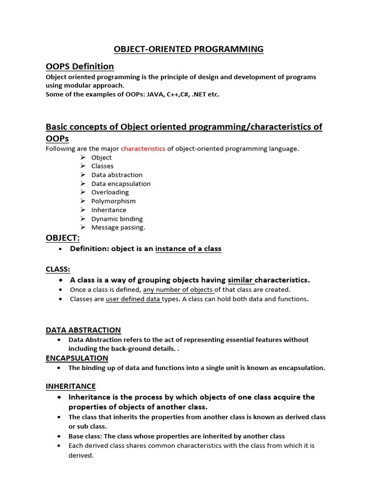 OOPS_notes (1) | PDF