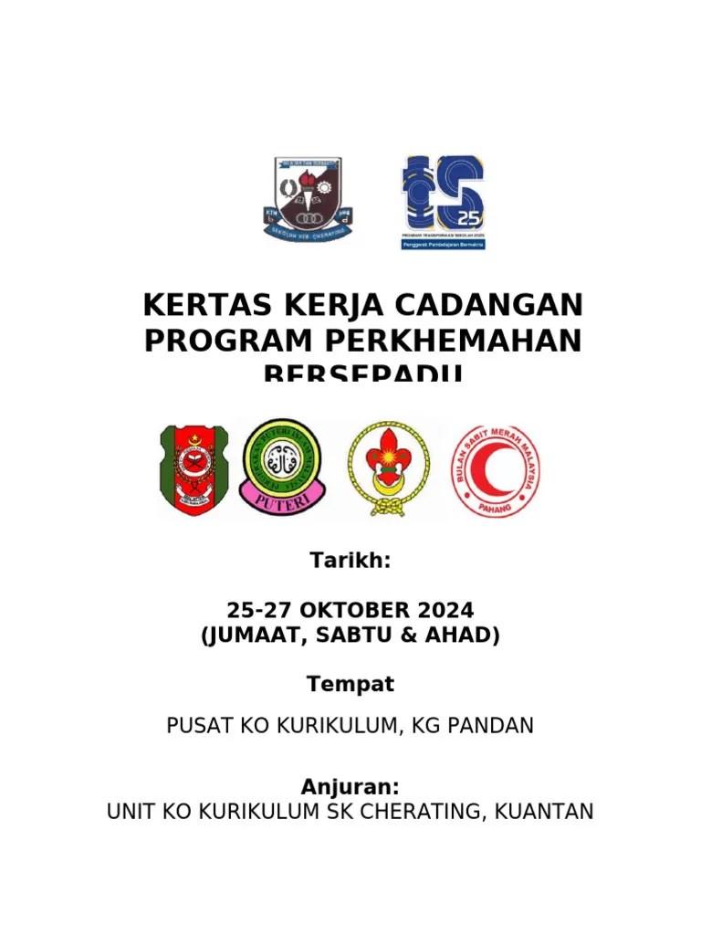 Kertas Kerja Khemah 2024 Pibg | PDF