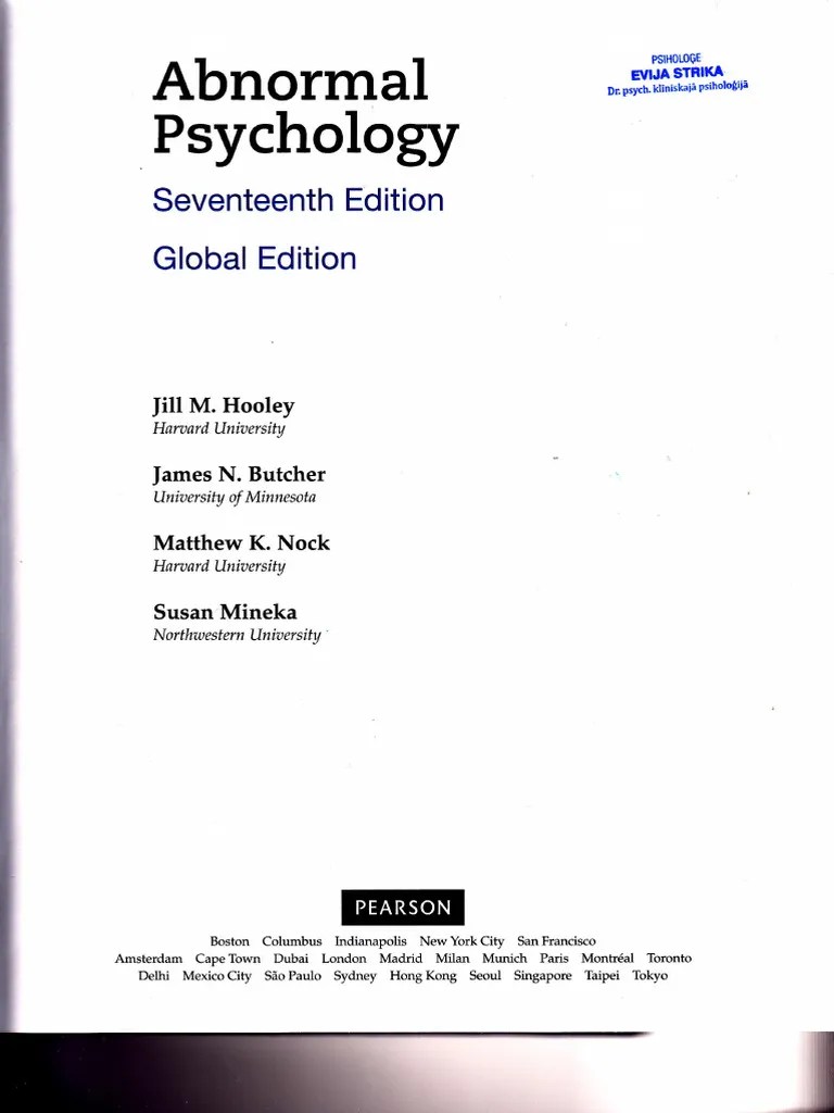 Abnormal Psychology | PDF