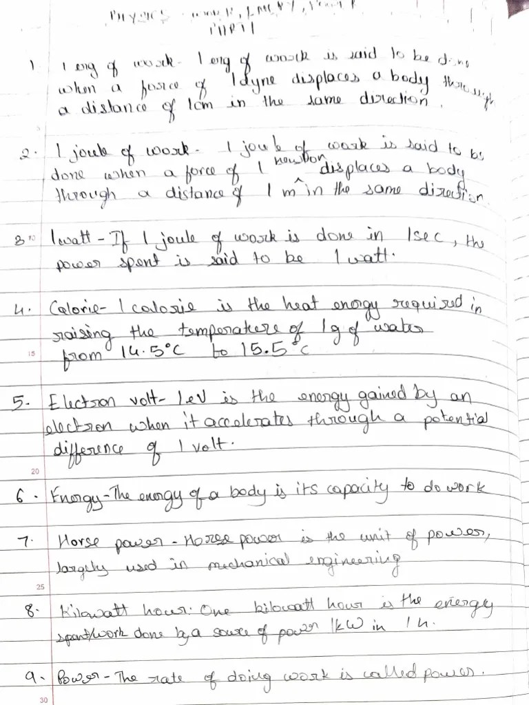 Shivani Shenoy Physics Work Energy Power Part 1 Pdf
