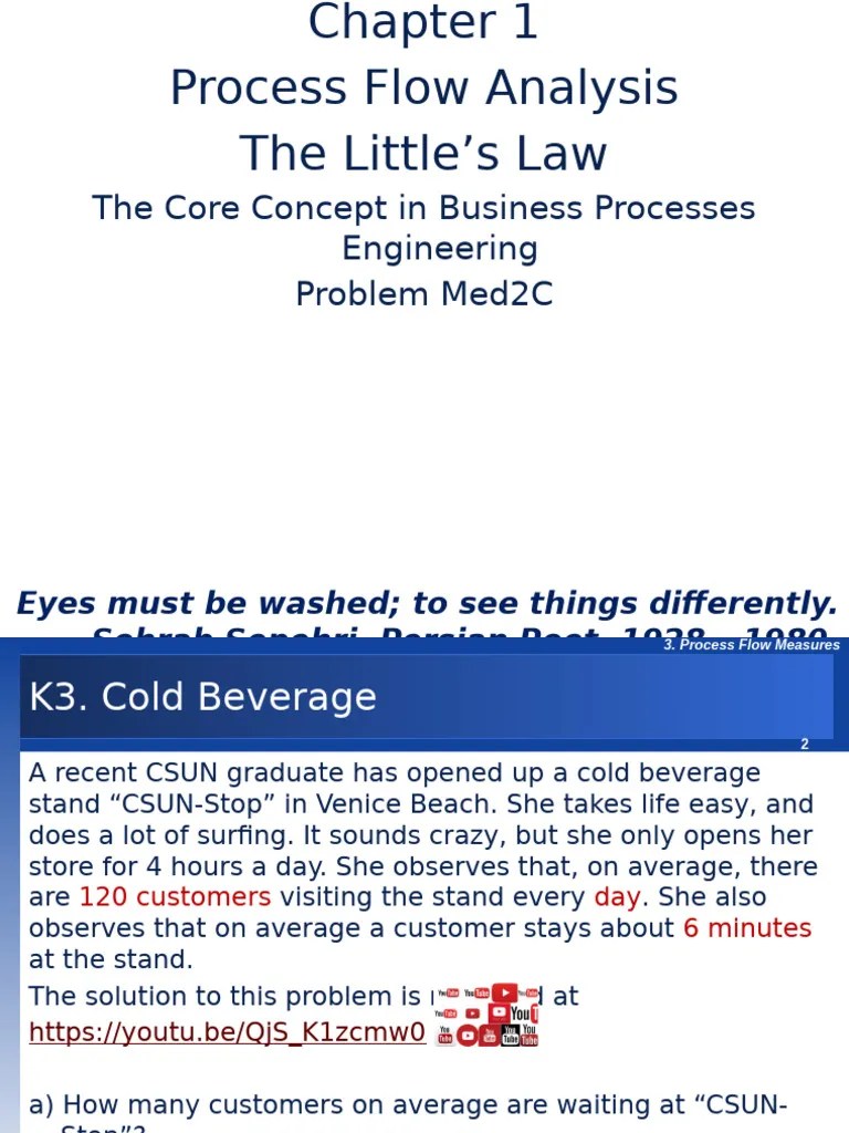 Process Flow Analysis - Using Little's Law-K2C | PDF