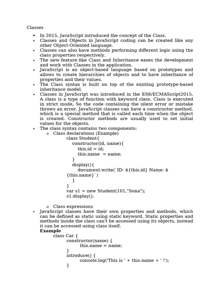 Classes And Objects (2) | PDF