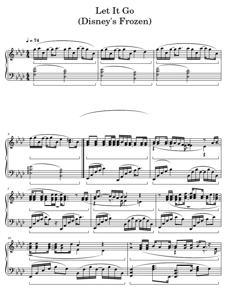 Let It Go (Disney's Frozen) | PDF