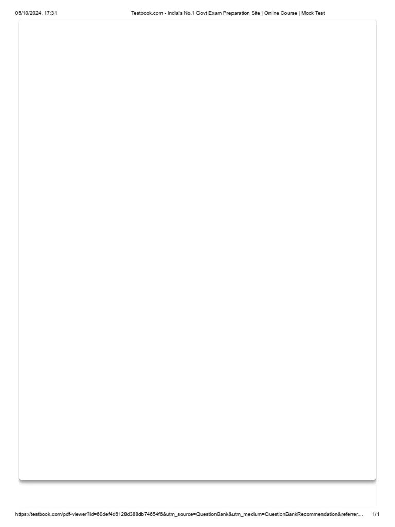 India's No.1 Govt Exam Preparation Site - Online Course - Mock Test | PDF