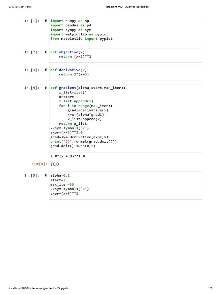 Gradient Ml3 - Jupyter Notebook | PDF