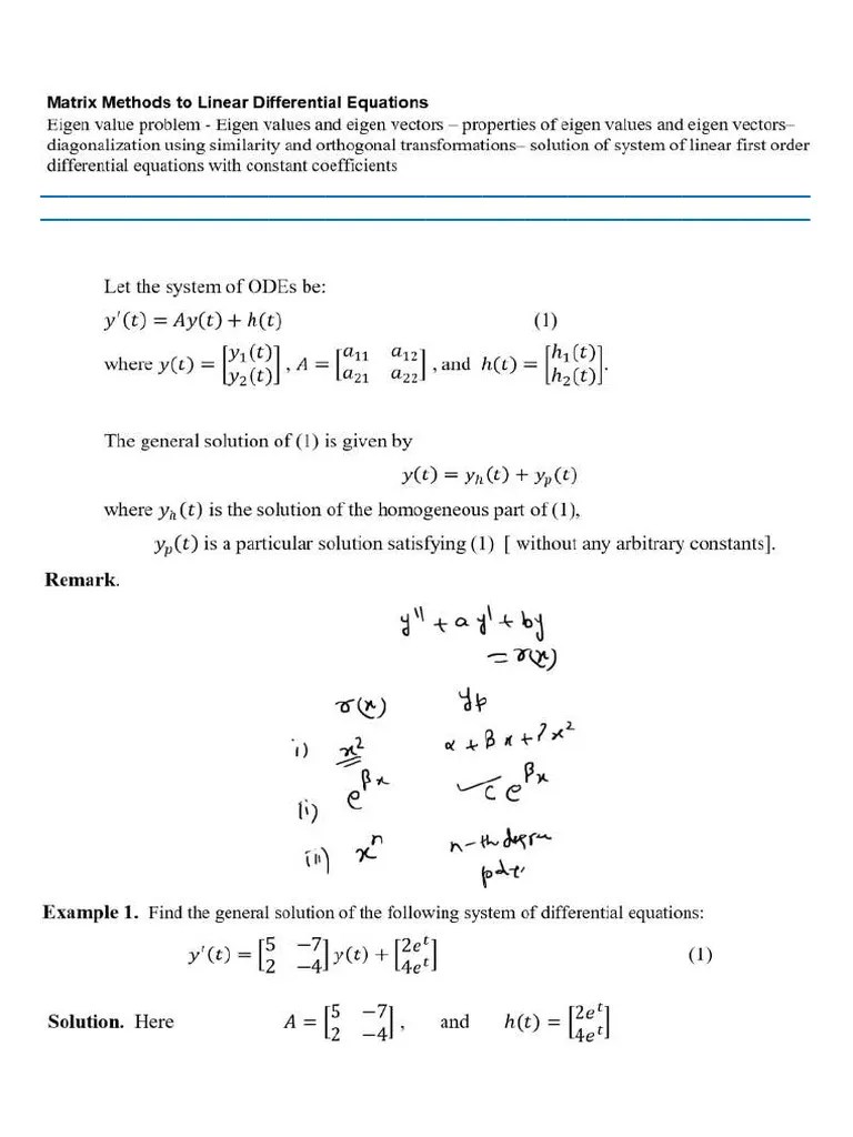 Eigen Value And Eigen Vectors Part 5 | PDF