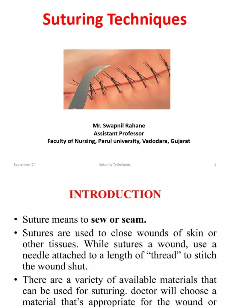 Suture PPT 24924 Final | PDF
