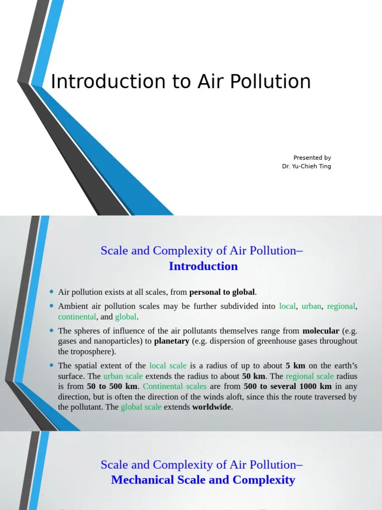 Introduction To Air Pollution_Week3 | PDF