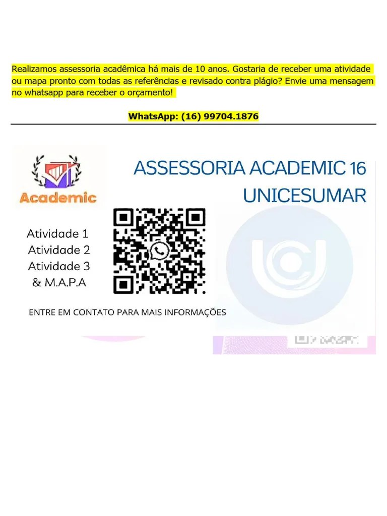 (16) 99704.1876 - Atividade 1 - Sistemas Hidráulicos E Pneumáticos | PDF