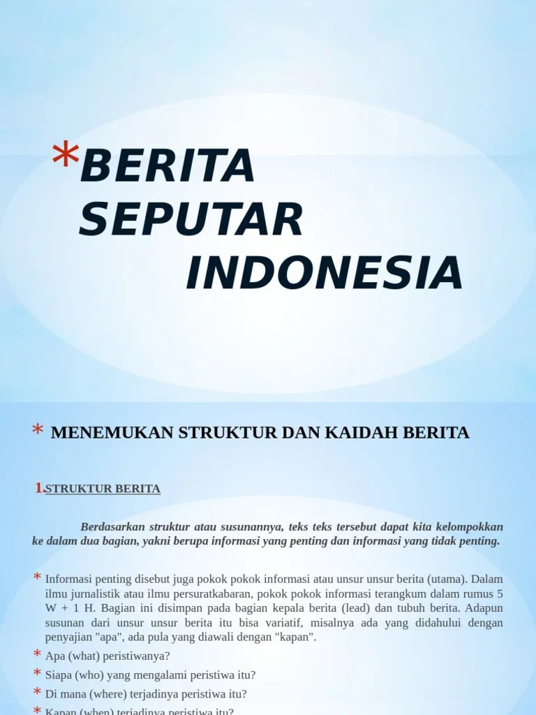 Berita Seputar Indonesia | PDF