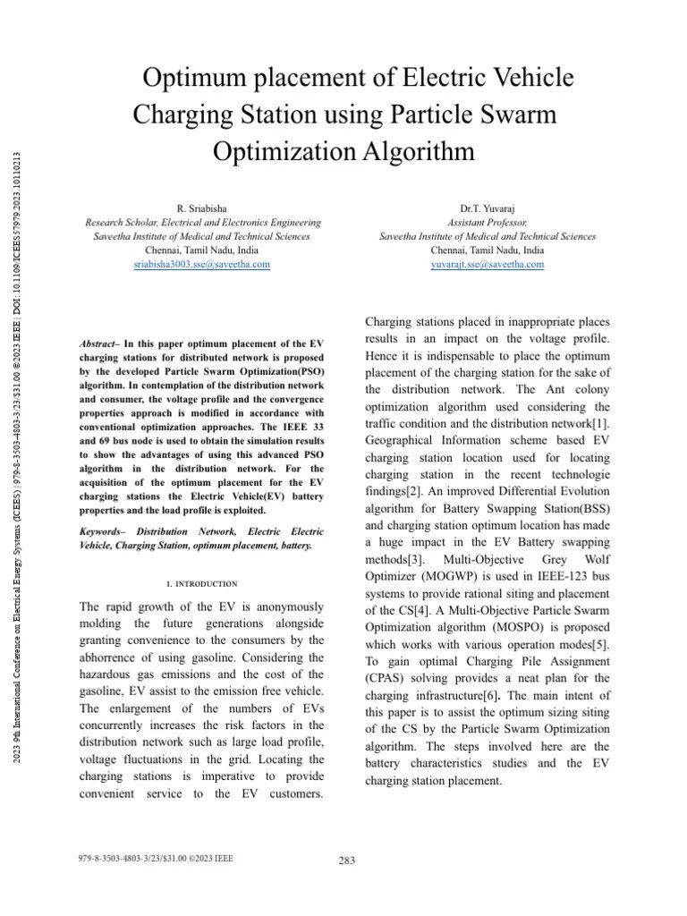 Optimum_placement_of_Electric_Vehicle_Charging_Station_using_Particle_Swarm_Optimization ...