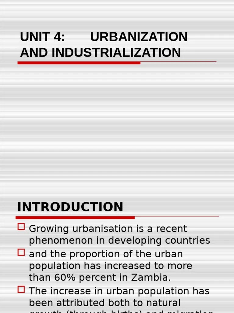 Urbanization | PDF