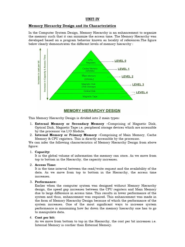 Basics Of Memory | PDF