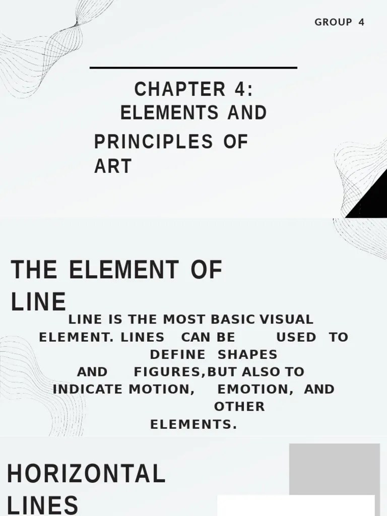 82319a-Group 4 Chapter 4 - Elements And Principles Of Art | PDF