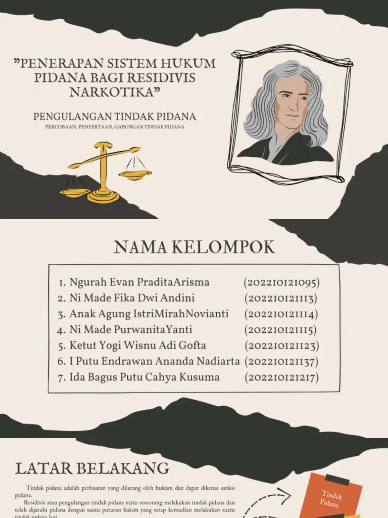 Penerapan Sistem Hukum Bagi Residivis Narkotika | PDF