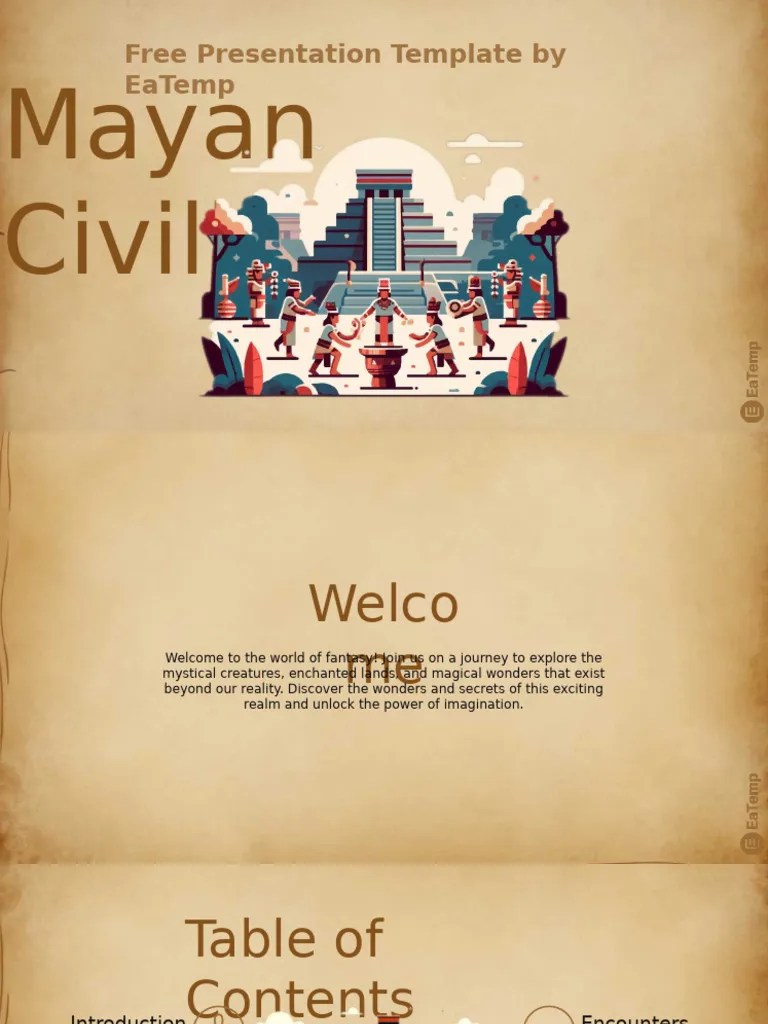 Mayan Civilization PowerPoint Template By EaTemp | PDF