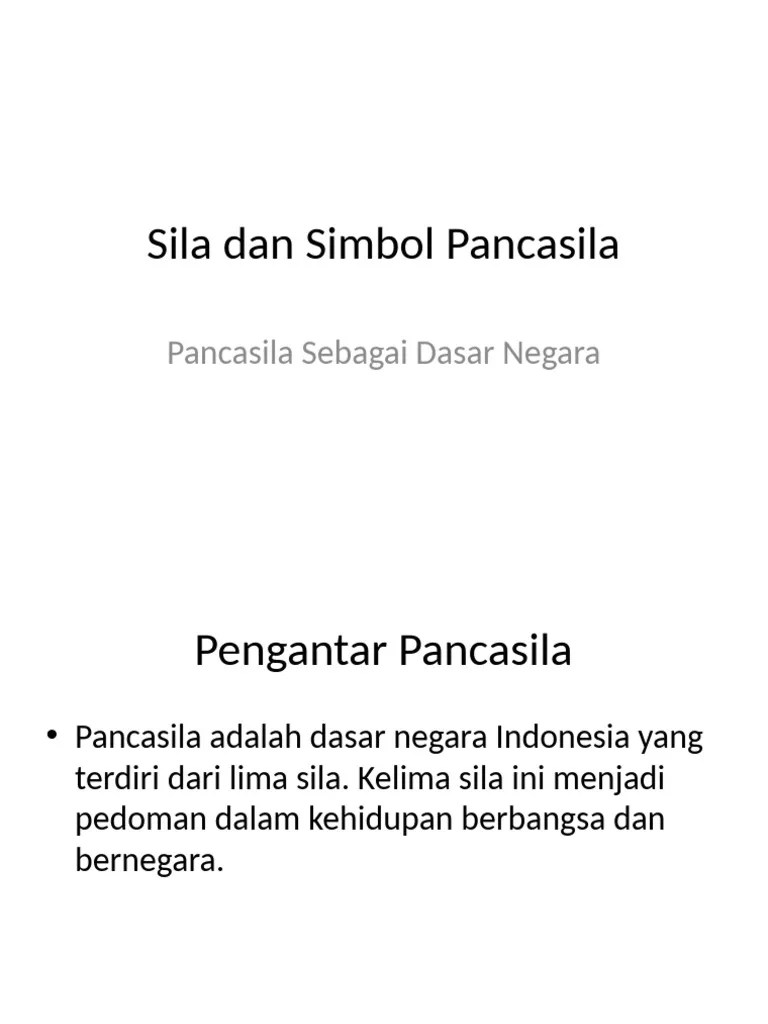 Sila Dan Simbol Pancasila | PDF