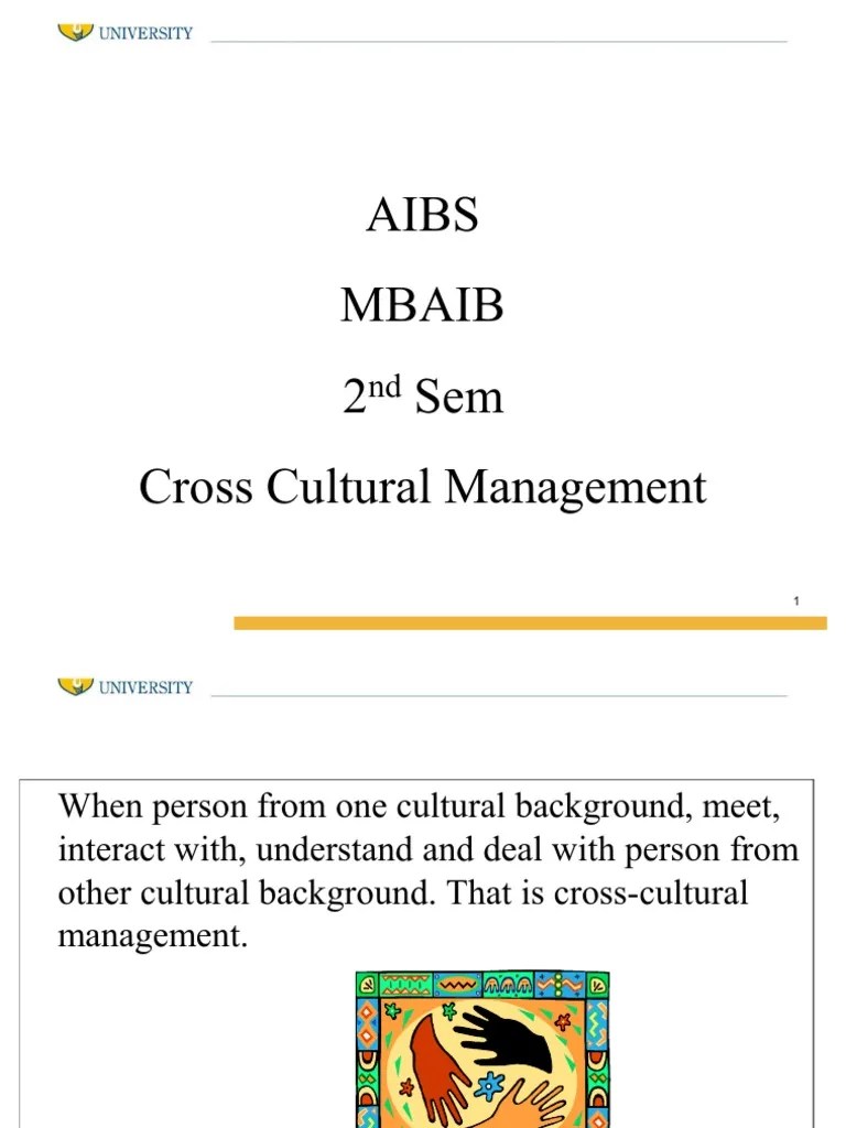 Cross Cultural Management | PDF | Cross Cultural | Strategic Management