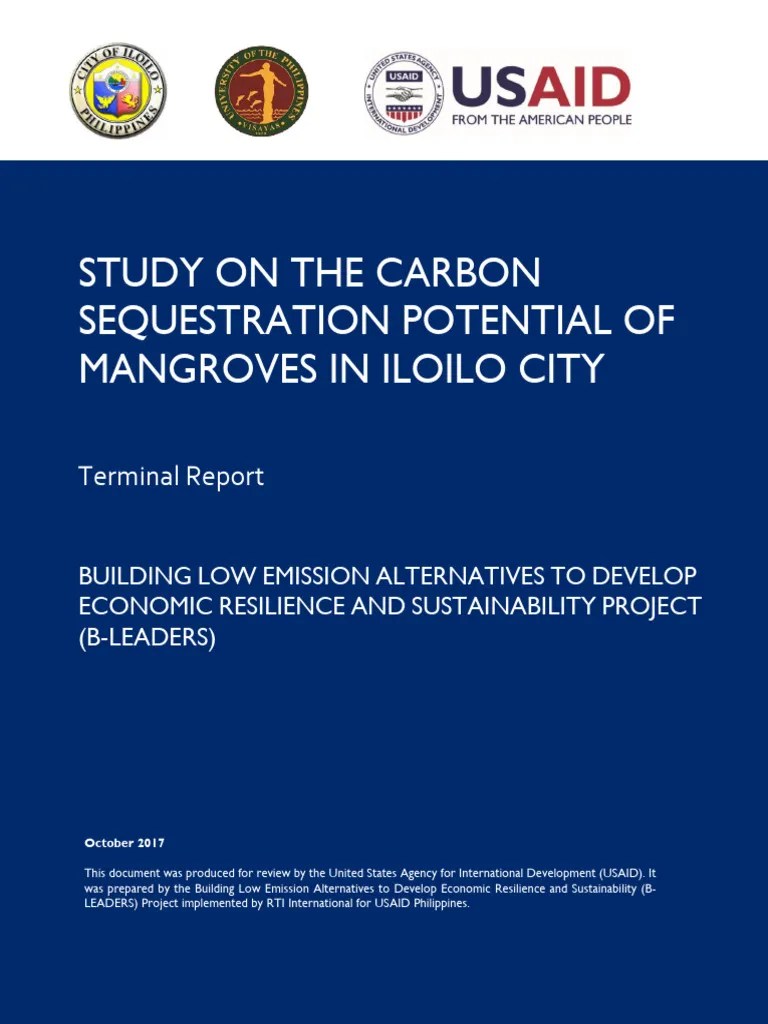STUDY OF CARBON SEQUESTRATION IN MANGROVES | PDF