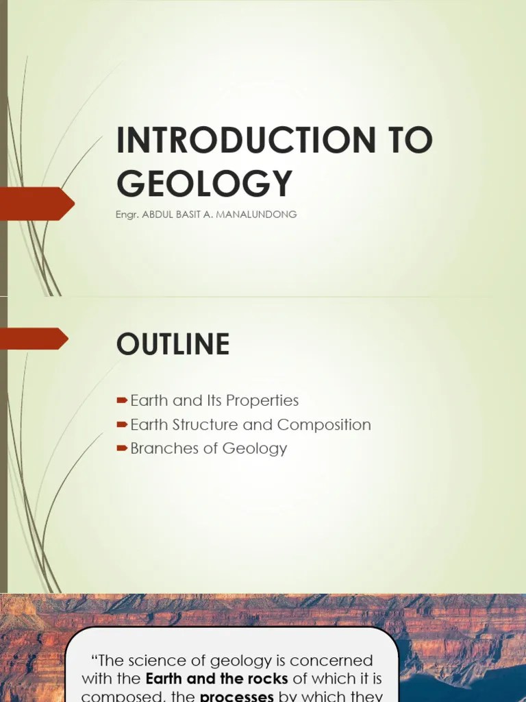 Introduction To Geology | PDF