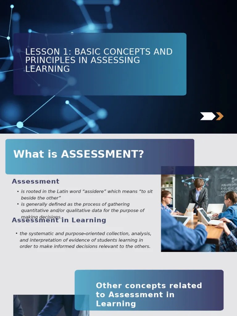 Lesson 1 Basic Concepts And Principles In Assessing Learning | PDF