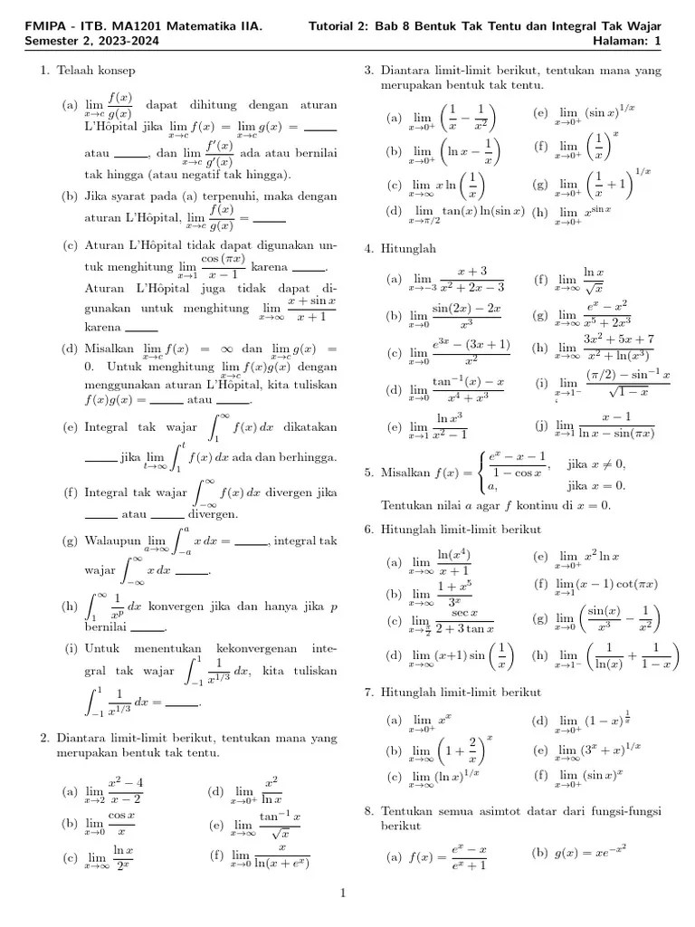 Tutorial 2 Ma1201 2023 2024 Pdf