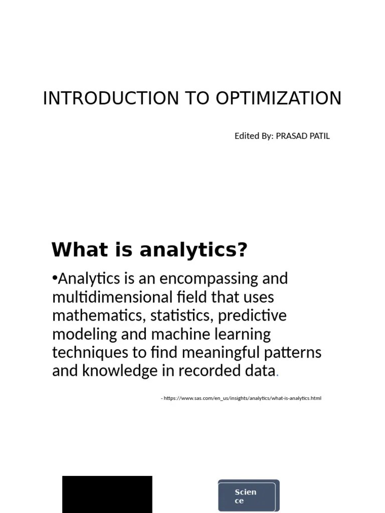 Introduction To Optimization (2) | PDF