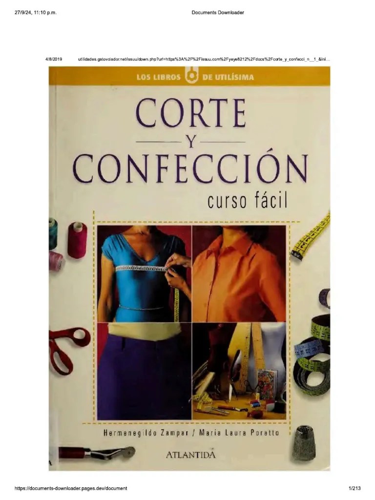 Corte Y Confección Utilisima | PDF